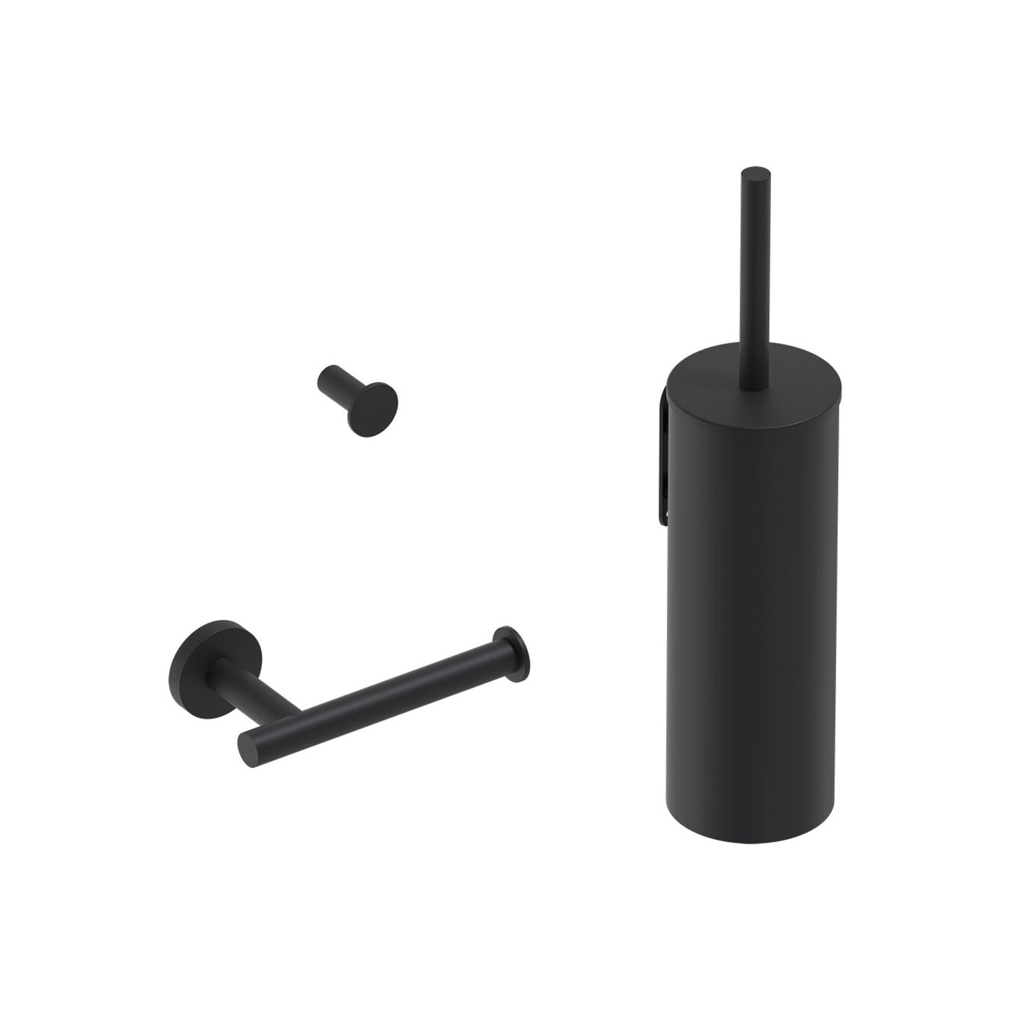 MAY Accessoireset — Toiletborstel, Rolhouder & Handdoekhaak